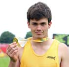 Jack Longhurst (Sussex) winner of the Junior Boys Pole Vault.